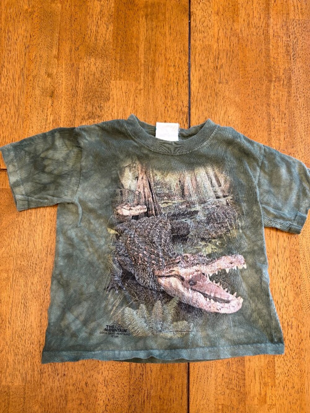 The Mountain Alligator Crocodile T-Shirt Green Rain Forest Cafe Niagara Falls